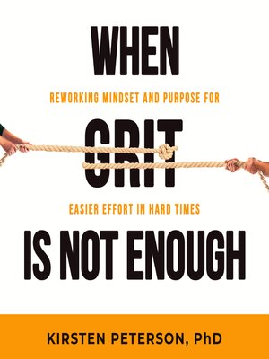 cover image of When GRIT is Not Enough